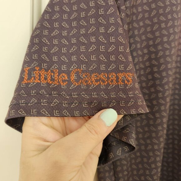 Little Caesars Pizza T-Shirt Logo Print Crew Neck Short Sleeve  Soft Comfy M - Picture 5 of 9